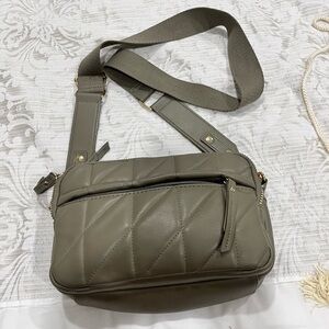 Olive green cross body bag